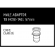 Marley Camlock Male Adaptor to Hose-Tail 57mm - CAM57E